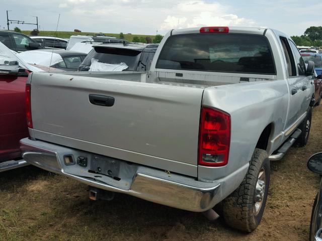 1D7KU28D74J177635 - 2004 DODGE RAM 2500 S SILVER photo 4