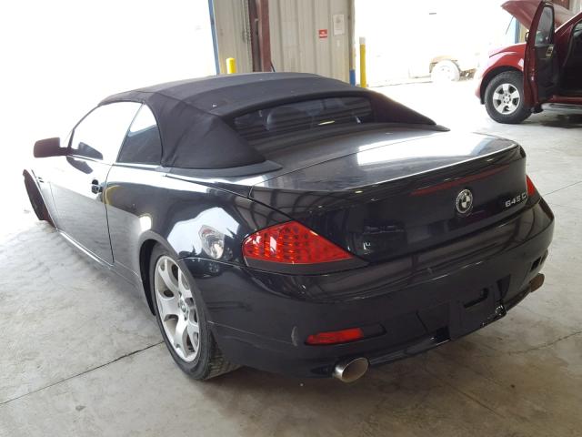 WBAEK73485B327097 - 2005 BMW 645 CI AUT BLACK photo 3