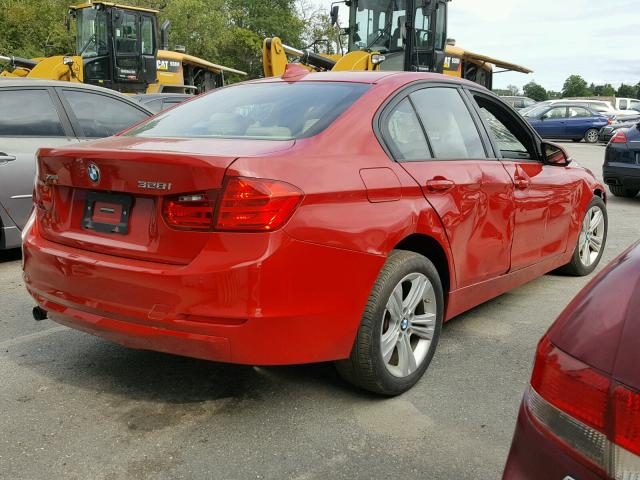 WBA8E3G55GNT78770 - 2016 BMW 328 XI SUL RED photo 4
