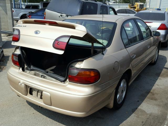 1G1NE52J316195240 - 2001 CHEVROLET MALIBU LS Qızıl foto 4