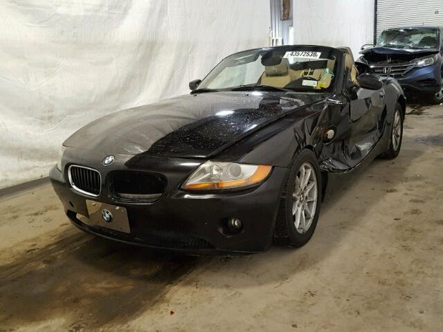 4USBT33483LS40278 - 2003 BMW Z4 2.5 BLACK photo 2