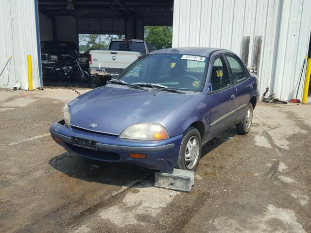 2C1MR5293S6716138 - 1995 GEO METRO BASE BLUE photo 2