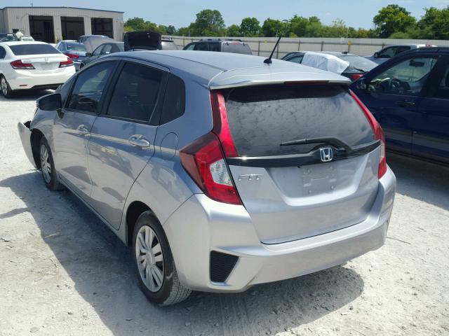 JHMGK5H50HS015568 - 2017 HONDA FIT LX SILVER photo 3