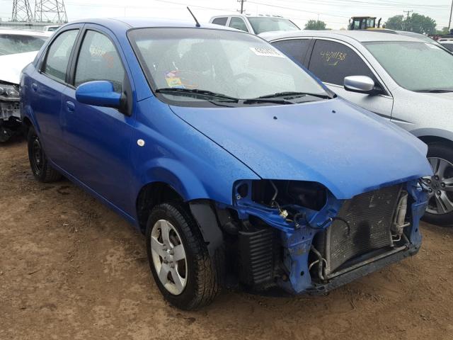 KL1TD52645B432707 - 2005 CHEVROLET AVEO BASE Көк фото 1