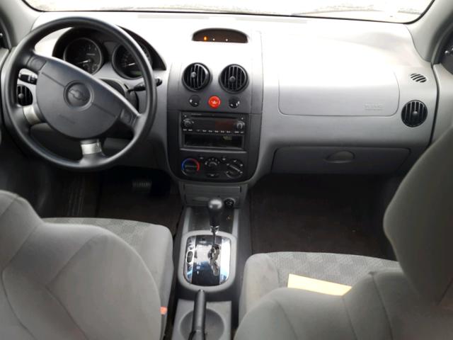 KL1TD52645B432707 - 2005 CHEVROLET AVEO BASE Көк фото 9