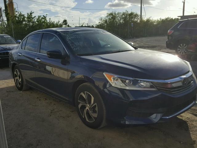 1HGCR2F39GA095776 - 2016 HONDA ACCORD LX BLUE photo 1