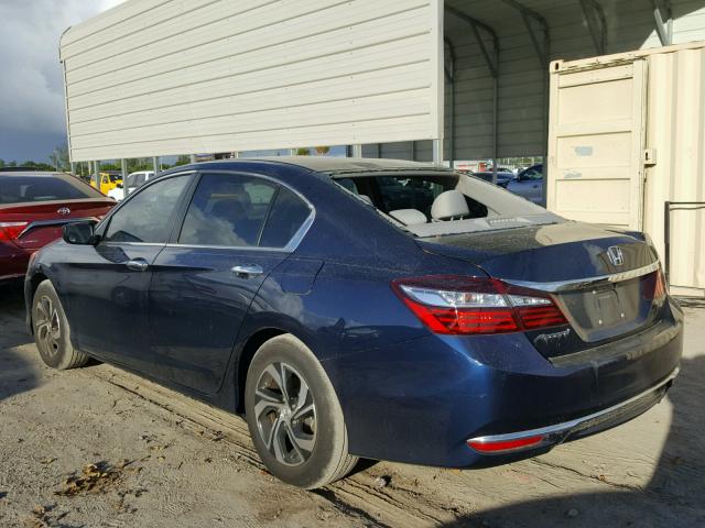 1HGCR2F39GA095776 - 2016 HONDA ACCORD LX BLUE photo 3