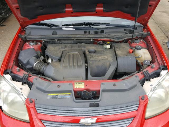 1G1AL18F387184601 - 2008 CHEVROLET COBALT LT RED photo 7