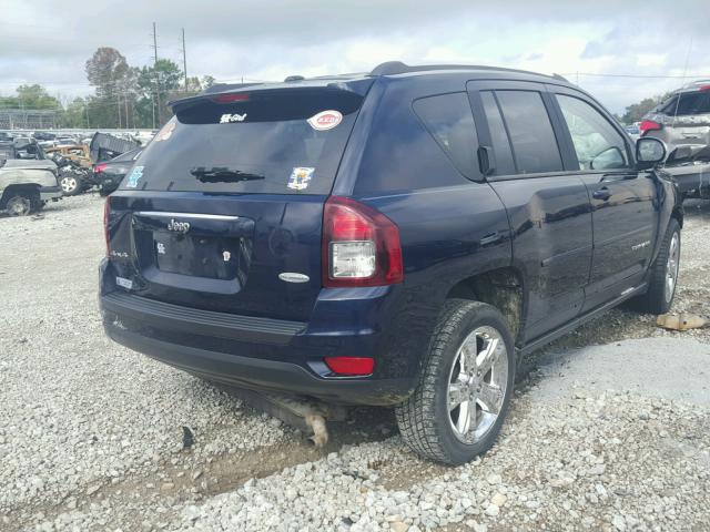 1C4NJDEB6ED665571 - 2014 JEEP COMPASS BLUE photo 4