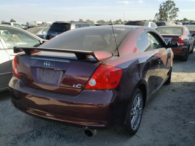 JTKDE177360136166 - 2006 TOYOTA SCION TC MAROON photo 4