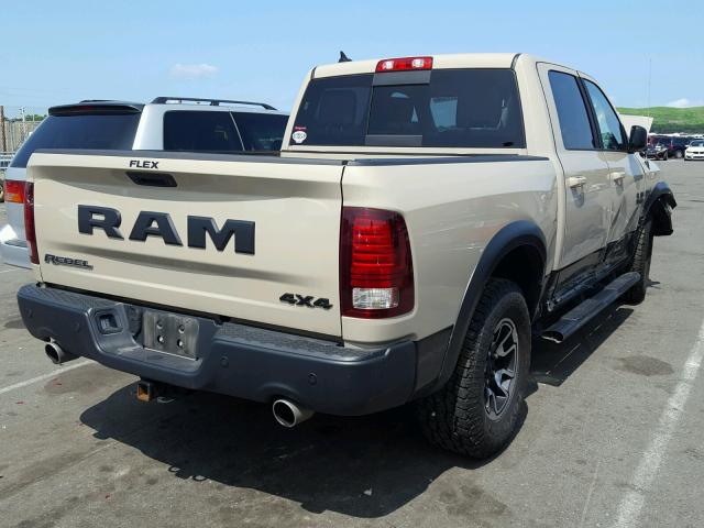 1C6RR7YT8HS643725 - 2017 RAM 1500 REBEL კრემისფერი ფოტო 4