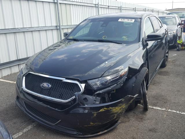 1FAHP2KT6FG167101 - 2015 FORD TAURUS SHO BLACK photo 2