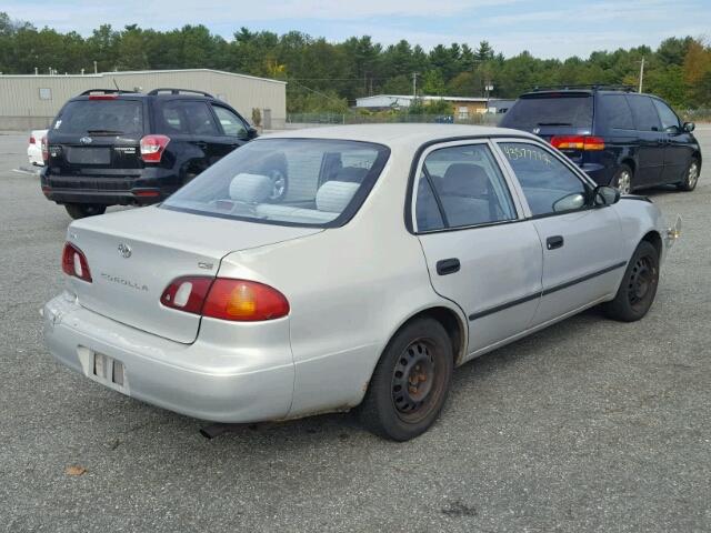 1NXBR12E4YZ324971 - 2000 TOYOTA COROLLA VE SILVER photo 4