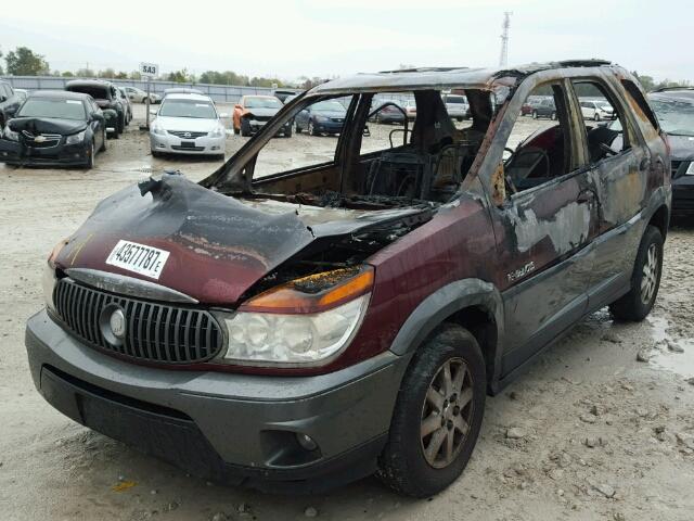 3G5DA03E42S569426 - 2002 BUICK RENDEZVOUS RED photo 2