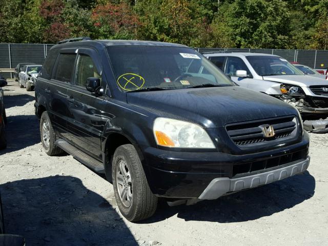 2HKYF18424H560528 - 2004 HONDA PILOT EX BLACK photo 1