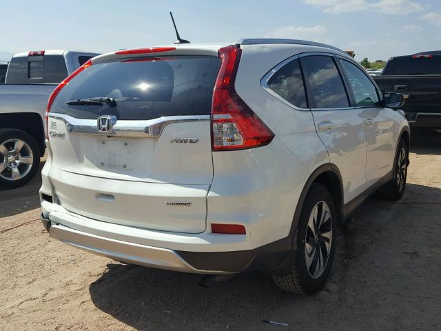 5J6RM4H99FL073505 - 2015 HONDA CR-V TOURI WHITE photo 4