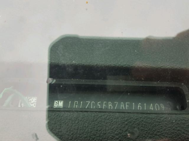 1G1ZC5EB7AF161409 - 2010 CHEVROLET MALIBU 1LT BLACK photo 10