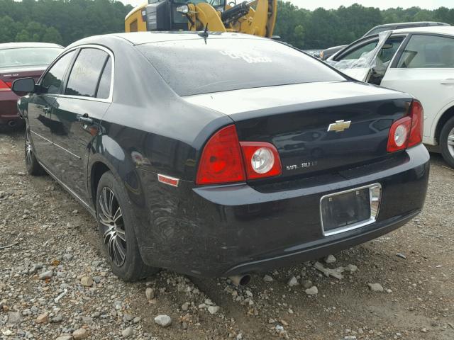 1G1ZC5EB7AF161409 - 2010 CHEVROLET MALIBU 1LT BLACK photo 3