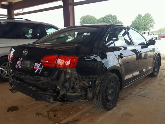 3VW2K7AJ9BM115809 - 2011 VOLKSWAGEN JETTA BASE Սև լուսանկար 4