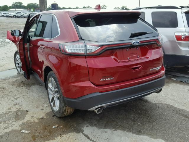 2FMPK3K92JBC30253 - 2018 FORD EDGE TITAN RED photo 3