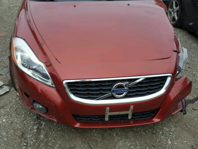 YV1672MC3CJ125492 - 2012 VOLVO C70 T5 RED photo 7