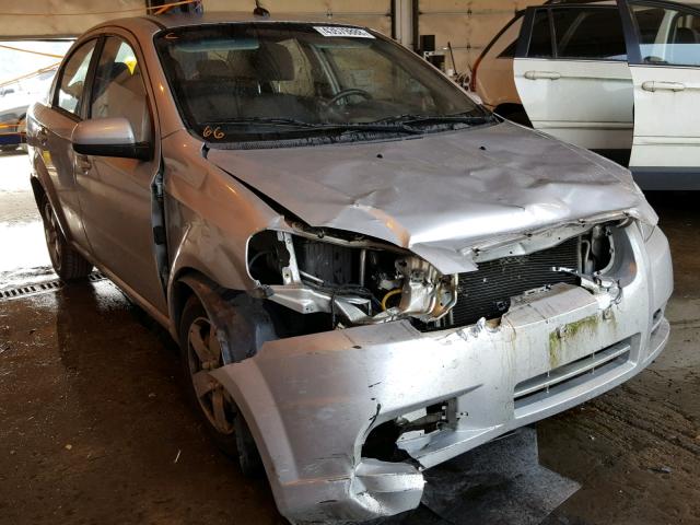 KL1TD5DE7AB051061 - 2010 CHEVROLET AVEO LS GRAY photo 1