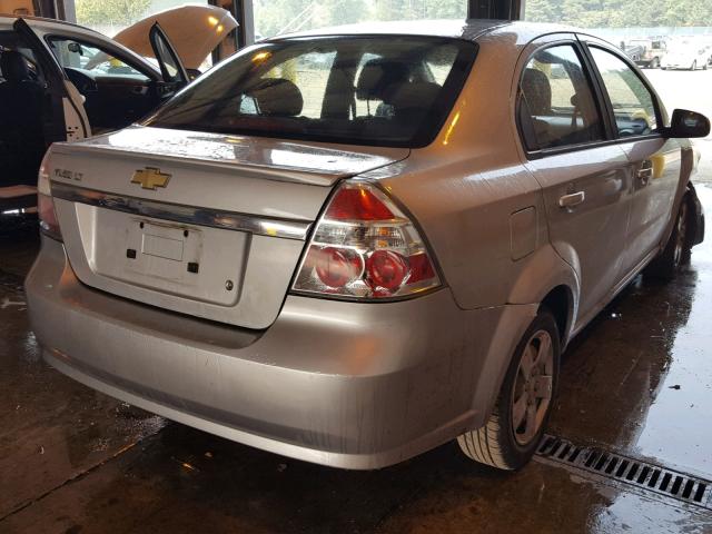 KL1TD5DE7AB051061 - 2010 CHEVROLET AVEO LS GRAY photo 4