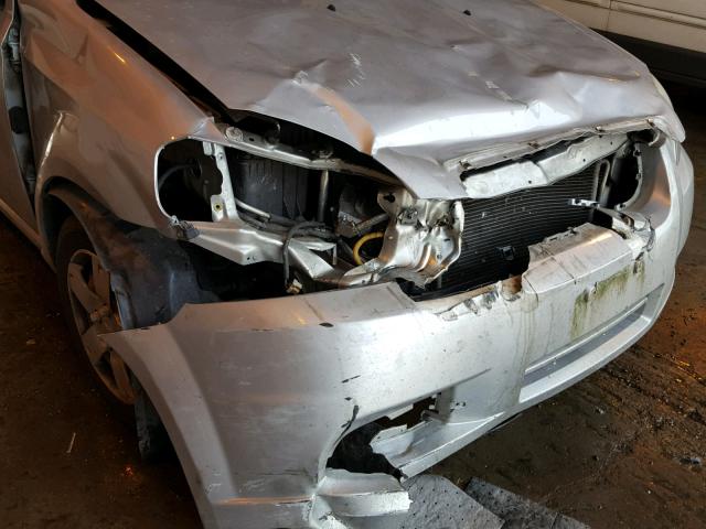 KL1TD5DE7AB051061 - 2010 CHEVROLET AVEO LS GRAY photo 9