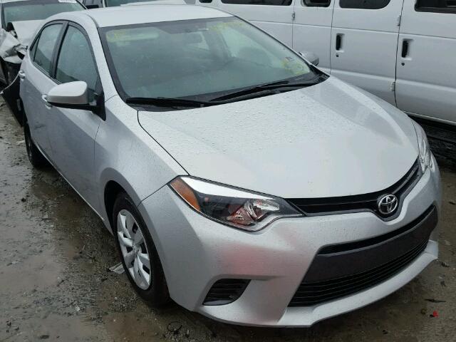 5YFBURHE4GP553784 - 2016 TOYOTA COROLLA SILVER photo 1