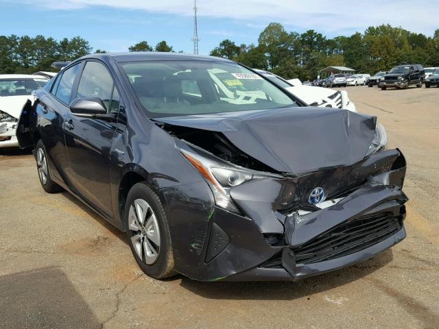 JTDKARFU2G3521136 - 2016 TOYOTA PRIUS GRAY photo 1