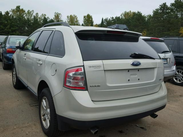 2FMDK38C47BA68950 - 2007 FORD EDGE SEL SILVER photo 3