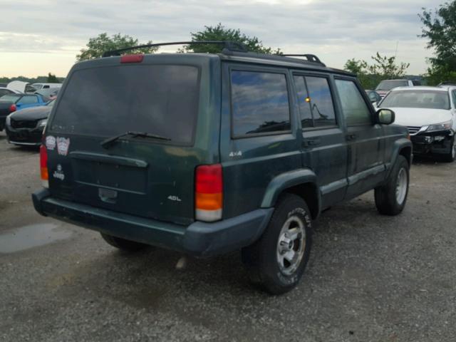 1J4FF68S5XL502491 - 1999 JEEP CHEROKEE S GREEN photo 4