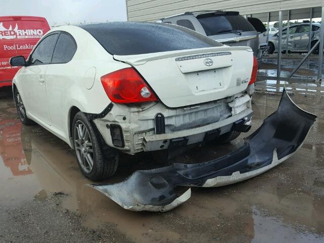 JTKDE177950010764 - 2005 TOYOTA SCION TC 白色 照片 3