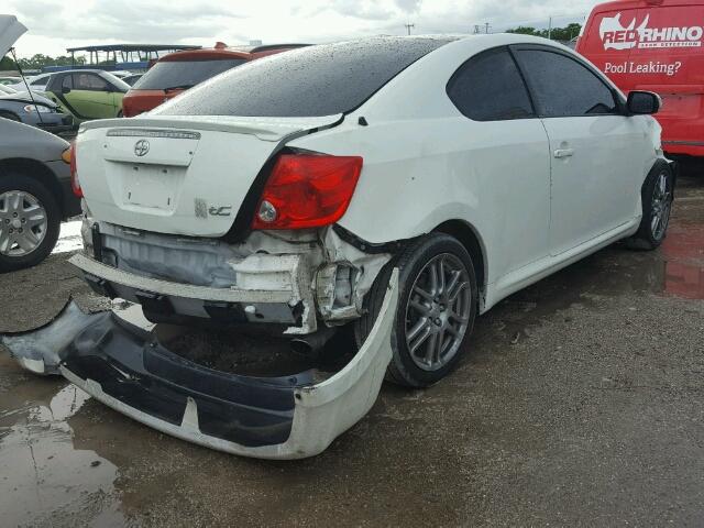 JTKDE177950010764 - 2005 TOYOTA SCION TC 白色 照片 4