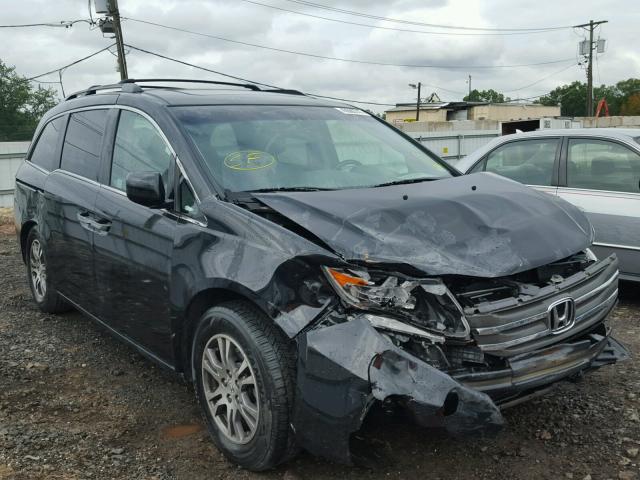 5FNRL5H69CB085561 - 2012 HONDA ODYSSEY EX BLACK photo 1