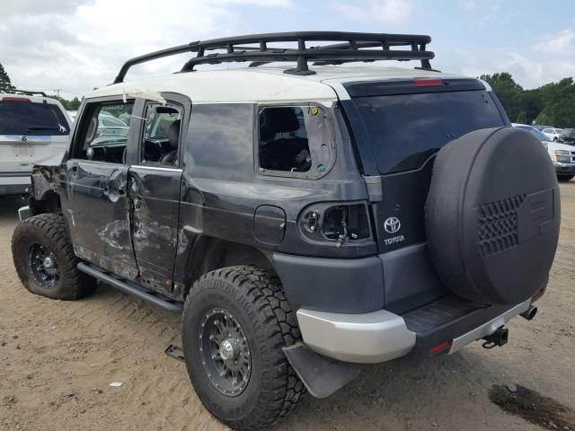 JTEBU11F370004913 - 2007 TOYOTA FJ CRUISER BLACK photo 3