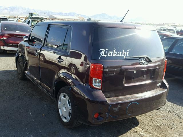 JTLZE4FE8CJ023595 - 2012 TOYOTA SCION XB Tünd qırmızı foto 3