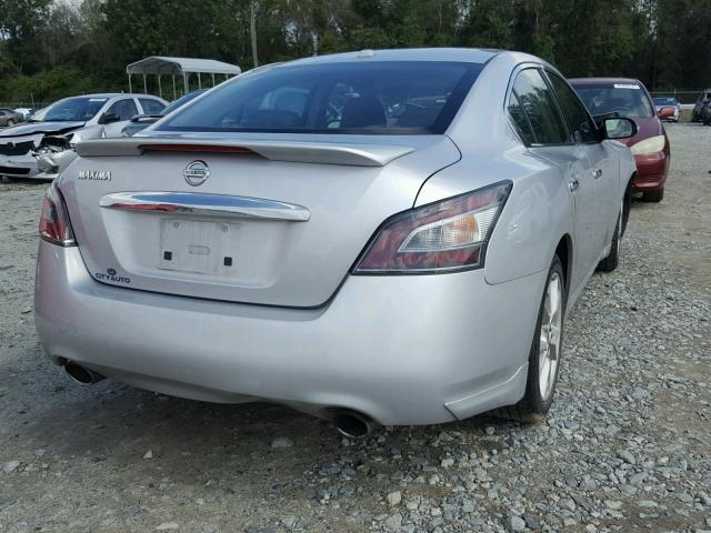 1N4AA5AP6CC804290 - 2012 NISSAN MAXIMA S SILVER photo 4