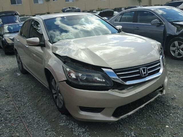 1HGCR2F39DA057539 - 2013 HONDA ACCORD GOLD photo 1