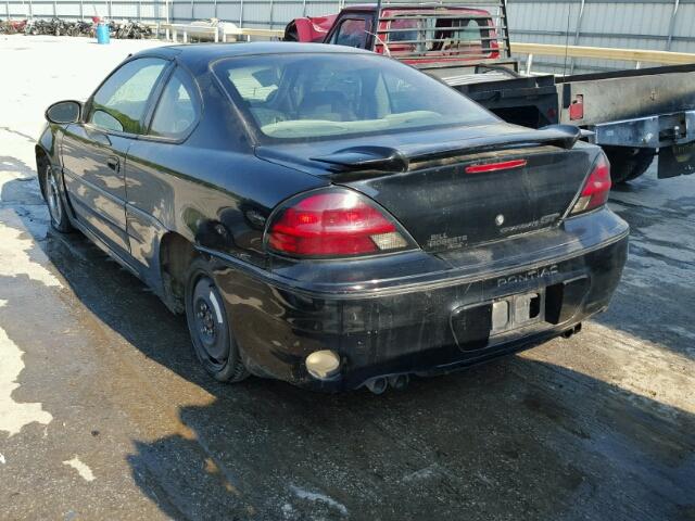 1G2NW12E43C134231 - 2003 PONTIAC GRAND AM G BLACK photo 3