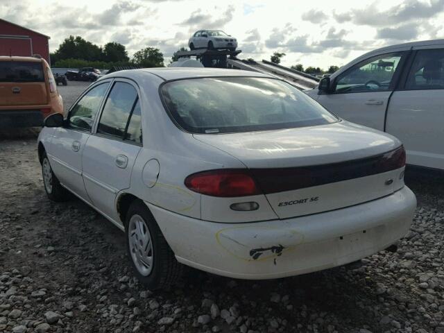 1FAFP13P1WW254171 - 1998 FORD ESCORT SE WHITE photo 3