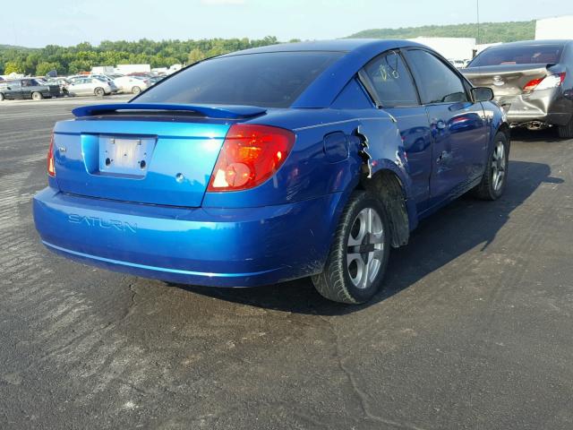 1G8AW12F73Z203942 - 2003 SATURN ION LEVEL BLUE photo 4
