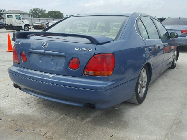 JT8BD69S230180248 - 2003 LEXUS GS BLUE photo 4