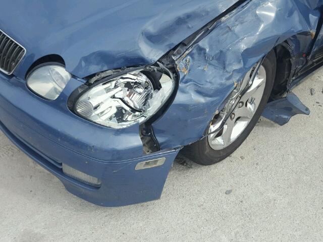 JT8BD69S230180248 - 2003 LEXUS GS BLUE photo 9