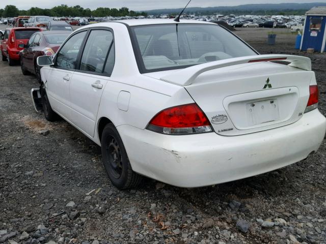 JA3AJ26E45U024820 - 2005 MITSUBISHI LANCER ES WHITE photo 3