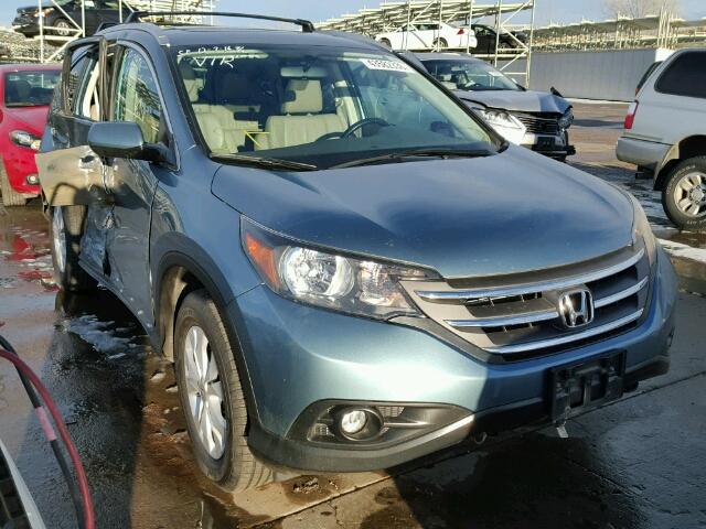 5J6RM4H72DL072353 - 2013 HONDA CR-V EX-L TURQUOISE photo 1