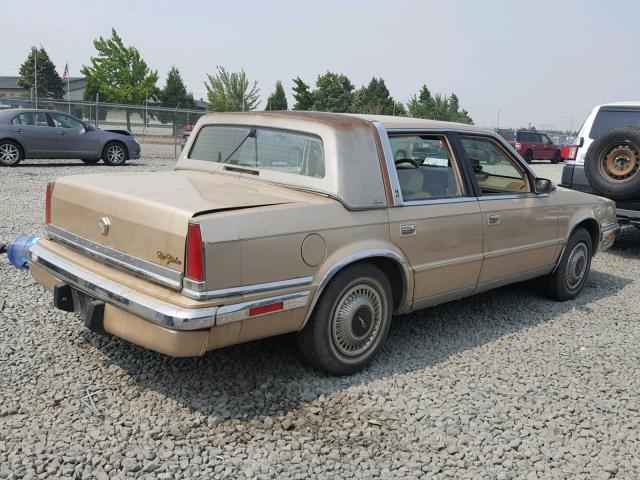 1C3BC6634KD522277 - 1989 CHRYSLER NEW YORKER 金色 照片 4
