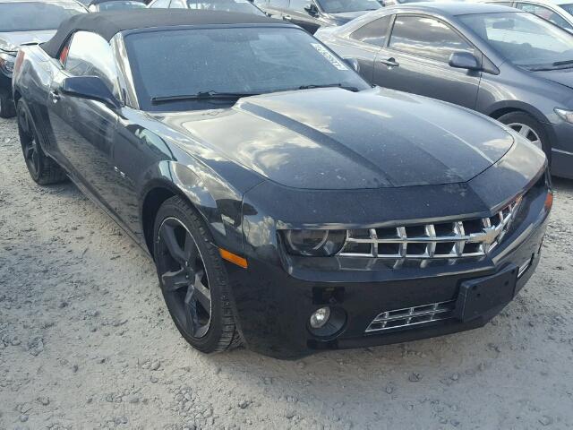 2G1FB3D3XC9202986 - 2012 CHEVROLET CAMARO BLACK photo 1