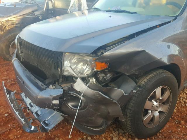 1FMCU0EG5CKB09629 - 2012 FORD ESCAPE LIM GRAY photo 9