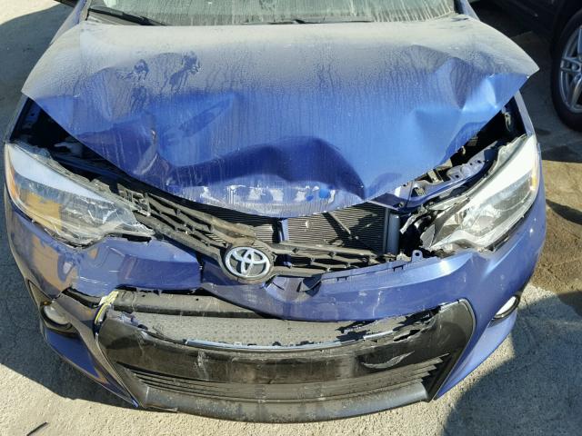 5YFBURHE6GP508779 - 2016 TOYOTA COROLLA L BLUE photo 9